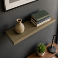 Solid Pine Wood Floating Shelf, Rustic Farmhouse Wall Decor, Non-Toxic Finish