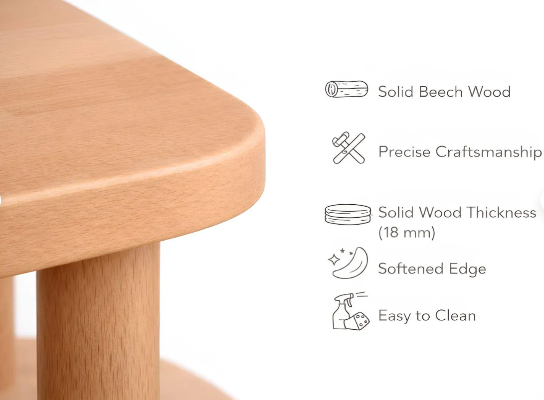 olid Wood Desk with Shelves , Bookshelf Writing Desk