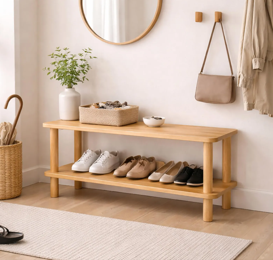 Solid Wood Coffee Table – Small Space Living Room Table