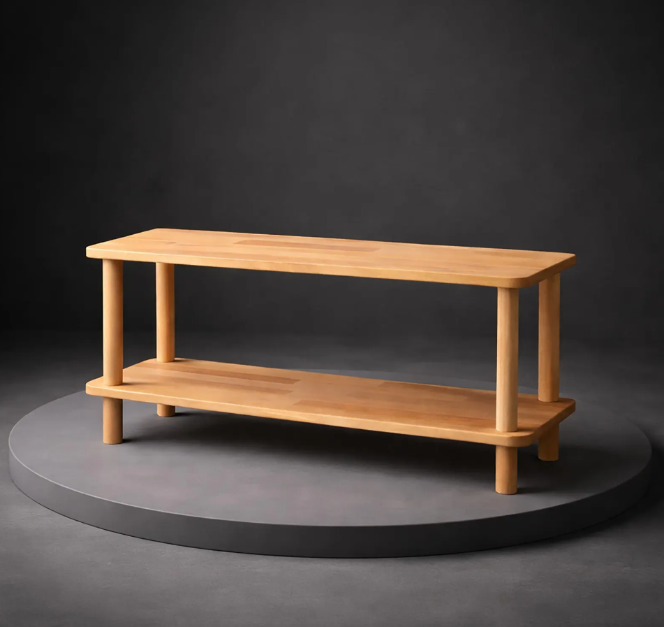 Solid Wood Coffee Table – Small Space Living Room Table