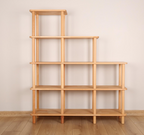 Solid Beech Wood Bookshelf . Freestanding Room Divider