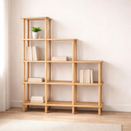 Solid Beech Wood Bookshelf . Freestanding Room Divider