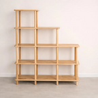 Solid Beech Wood Bookshelf . Freestanding Room Divider