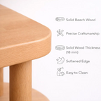 Solid Beech Wood Bookshelf . Freestanding Room Divider