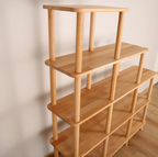 Solid Beech Wood Bookshelf . Freestanding Room Divider