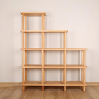 Solid Beech Wood Bookshelf . Freestanding Room Divider