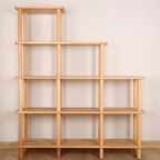 Solid Beech Wood Bookshelf . Freestanding Room Divider