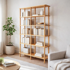 Solid Wood Bookshelf . Designer Room Divider