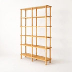 Solid Wood Bookshelf . Designer Room Divider