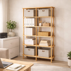 Solid Wood Bookshelf . Designer Room Divider