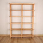 Solid Wood Bookshelf . Designer Room Divider