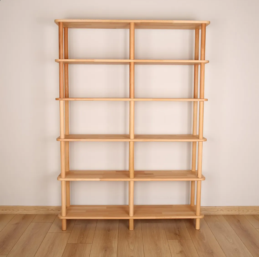 Solid Wood Bookshelf . Designer Room Divider
