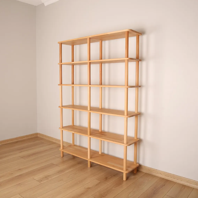 Solid Wood Bookshelf . Designer Room Divider