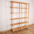 Solid Wood Bookshelf . Designer Room Divider