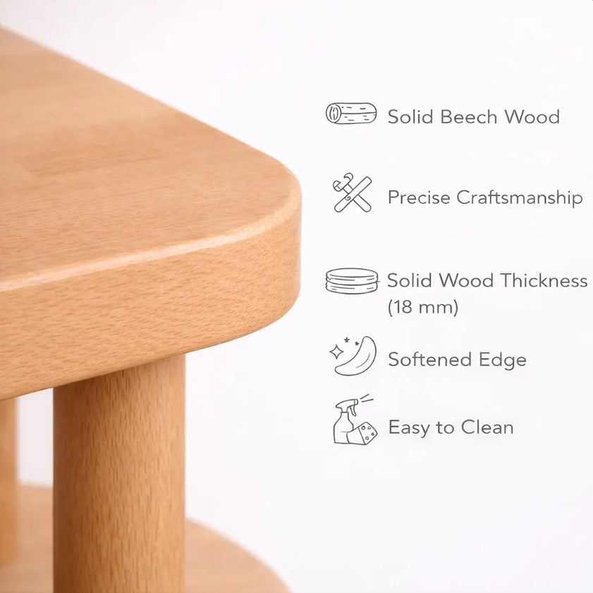 Solid Wood Bookshelf . Designer Room Divider